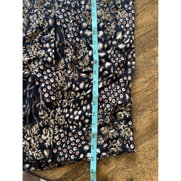 Vintage 90's Liberty Fashions Rayon Short Sleeve Maxi Length Dress Size XL - Picture 8 of 9